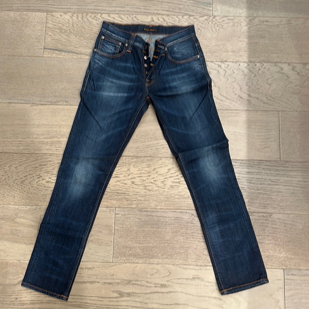 Nudie men’s jeans. 32/32. Like new. Grim trim fit. Organic denim.